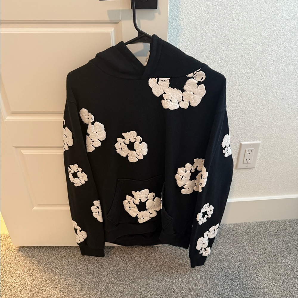 Black and White Floral Men's Sweater